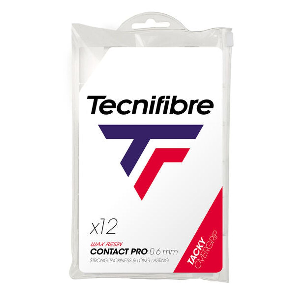 Tecnifibre Contact Pro Overgrip (12-pak, hvid)