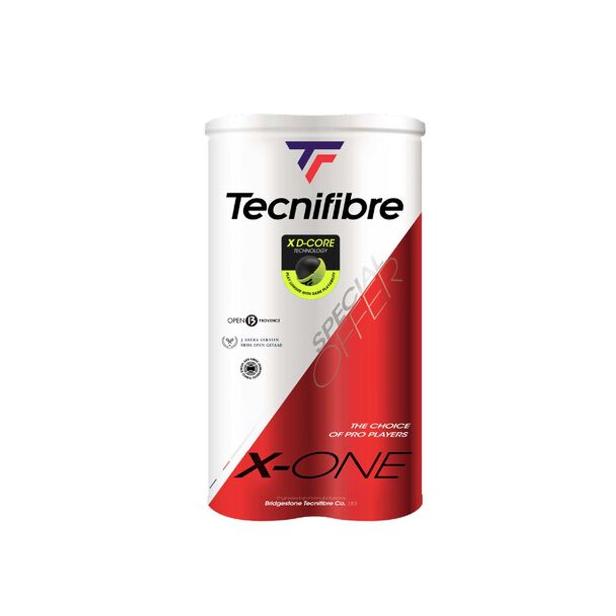 Tecnifibre X-One Tennisbolde (2-pak, 8 stk.)