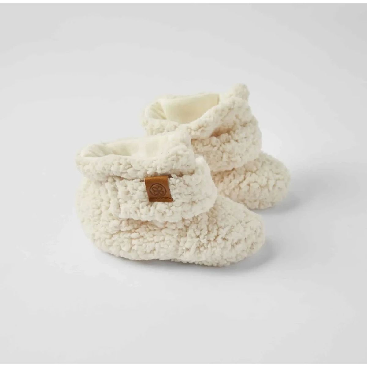 Teddy Booties - Off White (6-12m)