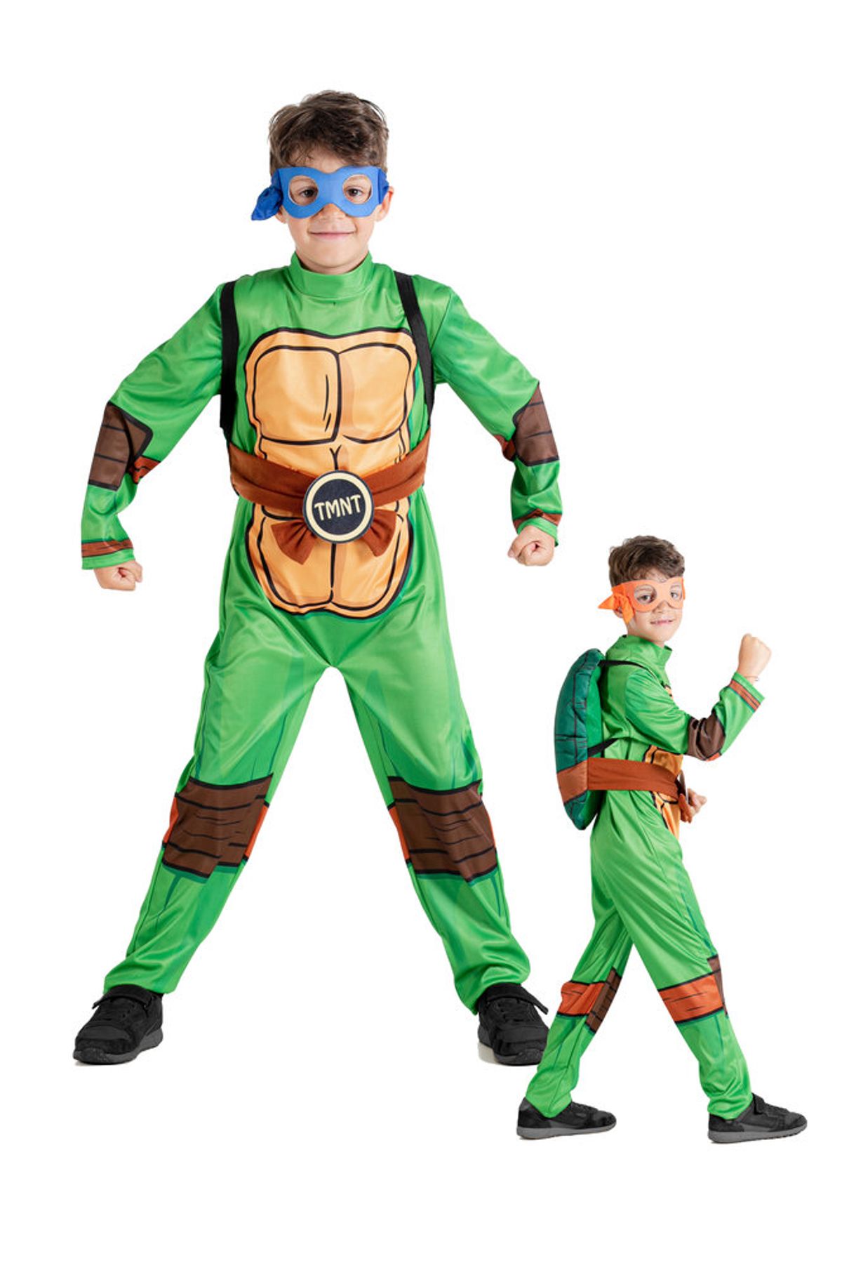 Teenage Mutant Ninja kostume - GRØN - 5-7 ÅR