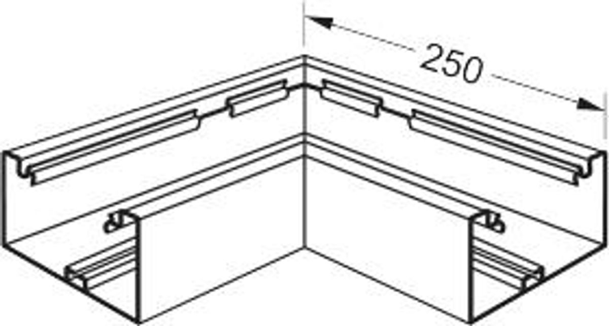 Tehalit Fladvinkel /BRA70132 alu, (68x130mm)