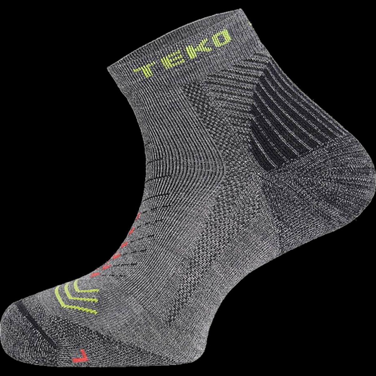 Teko Enduro Light Minicrew Merinould Løbestrømper Granite - 34-37