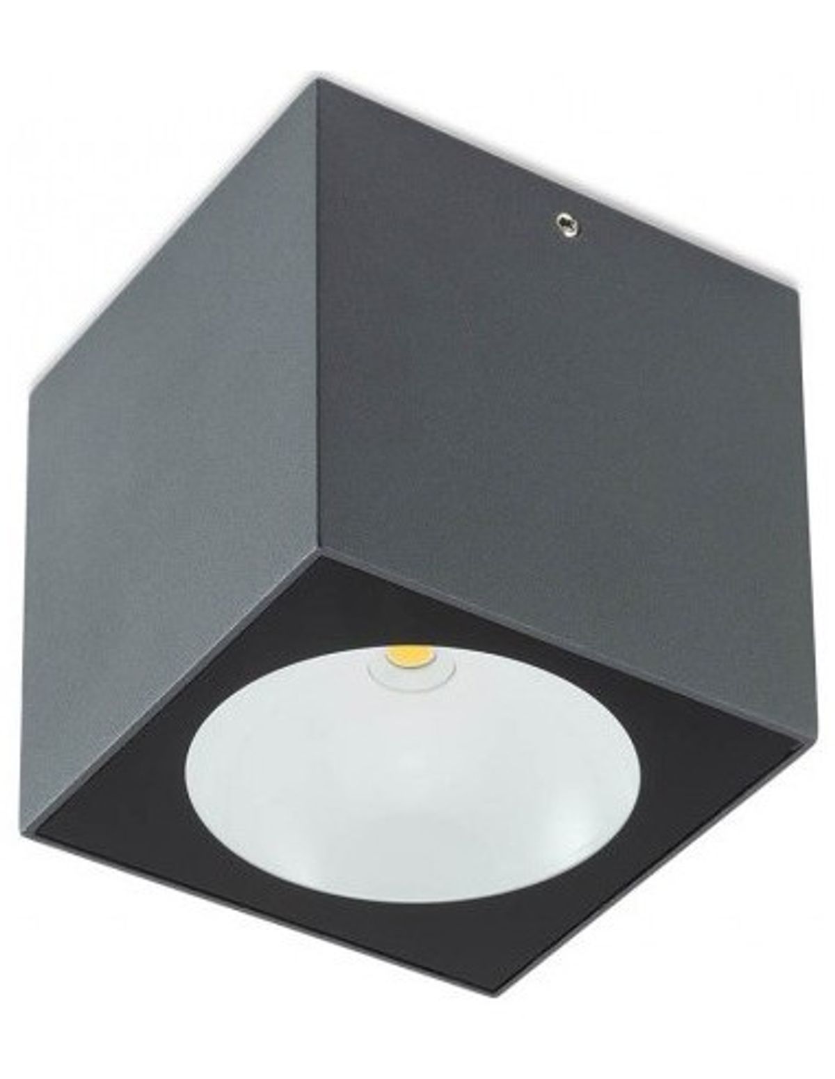 TEKO Påbygningsspot i aluminium 9,1 x 9,1 cm 1 x 6W COB LED - Mat mørkegrå