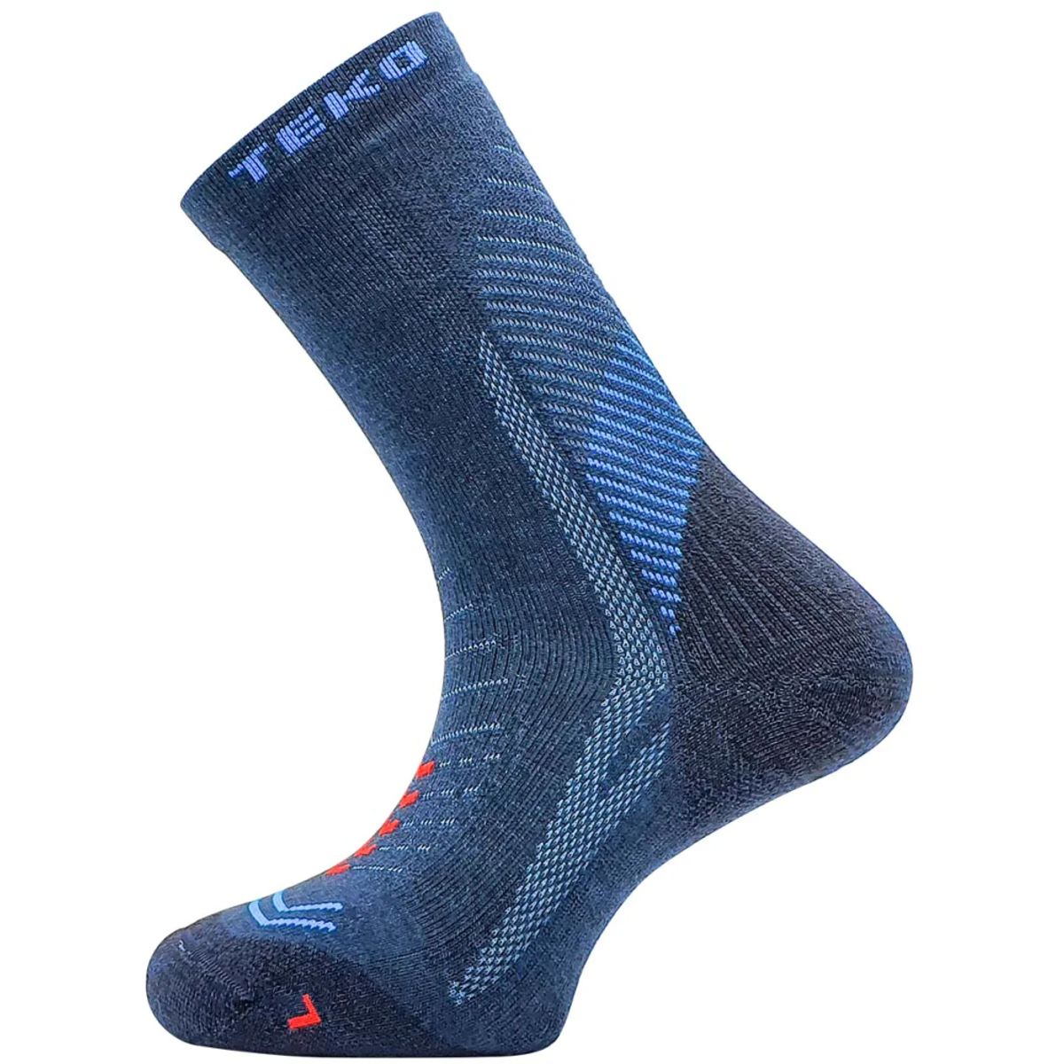 Teko TEKO eco Discovery Merino Light Half Cushion Hiking Socks - Blue - 25 til 28