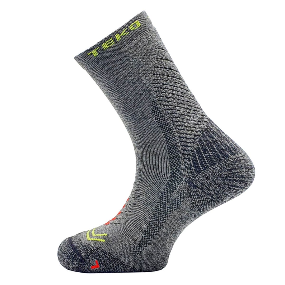 Teko TEKO eco Discovery Merino Light Half Cushion Hiking Socks - Dark Grey - 33 til 37