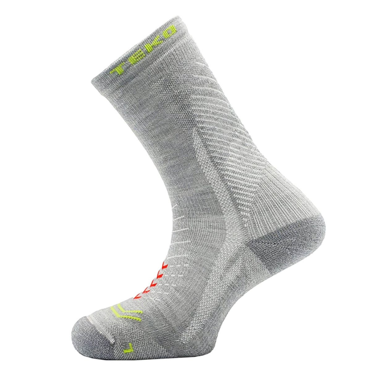 Teko TEKO eco Discovery Merino Light Half Cushion Hiking Socks - Light Grey - 25 til 28