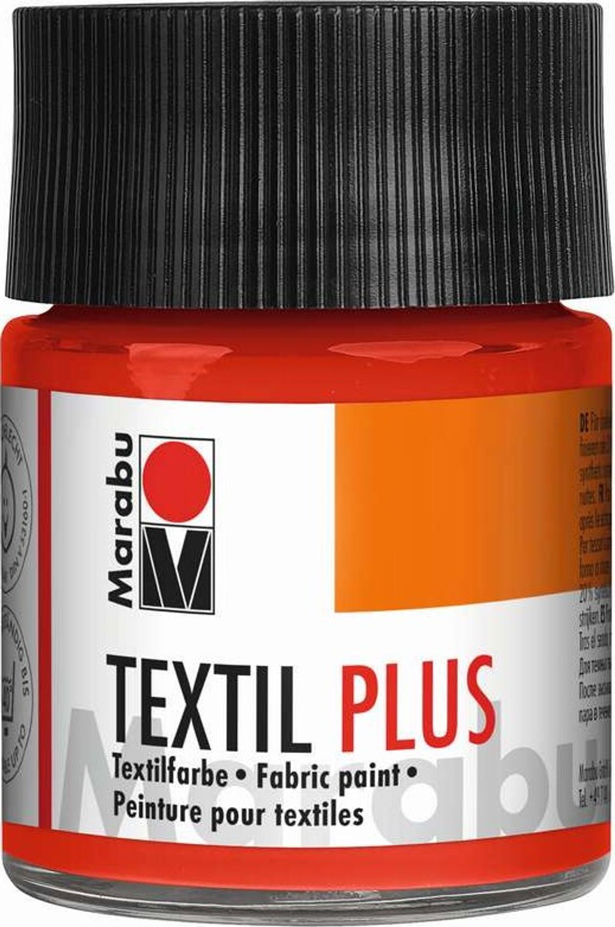 Tekstil Maling - Light Vermilion - Textil Plus - 50 Ml - Marabu