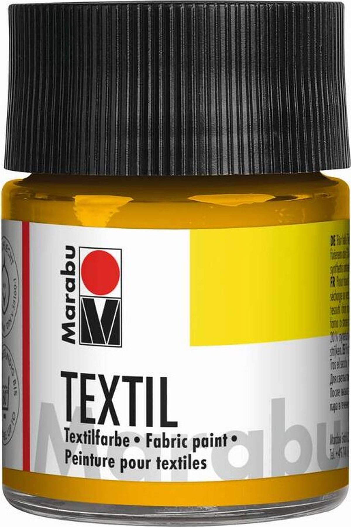 Tekstil Maling - Mellem Gul - Textil - 50 Ml - Marabu