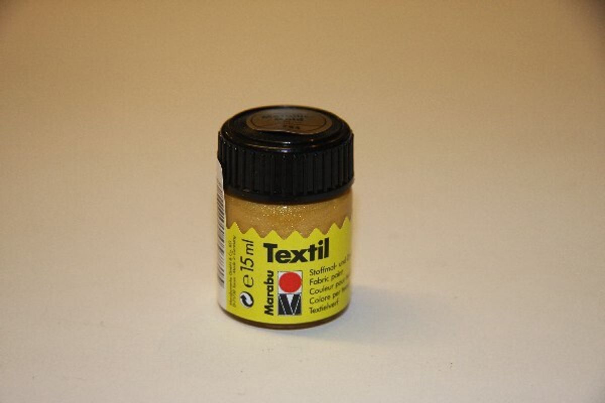 Tekstil Maling - Metallisk Guld - Textil - 15 Ml - Marabu