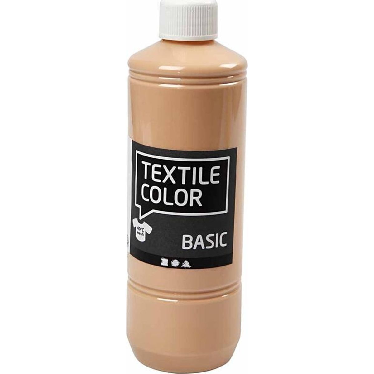 Tekstilmaling - Textile Color Basic - Lys Pudder 500 Ml