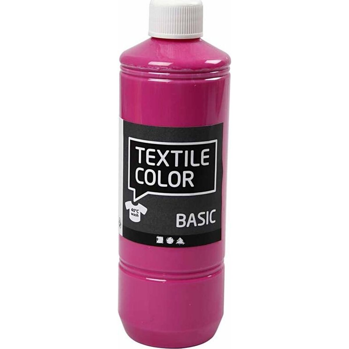 Tekstilmaling - Textile Color Basic - Pink 500 Ml