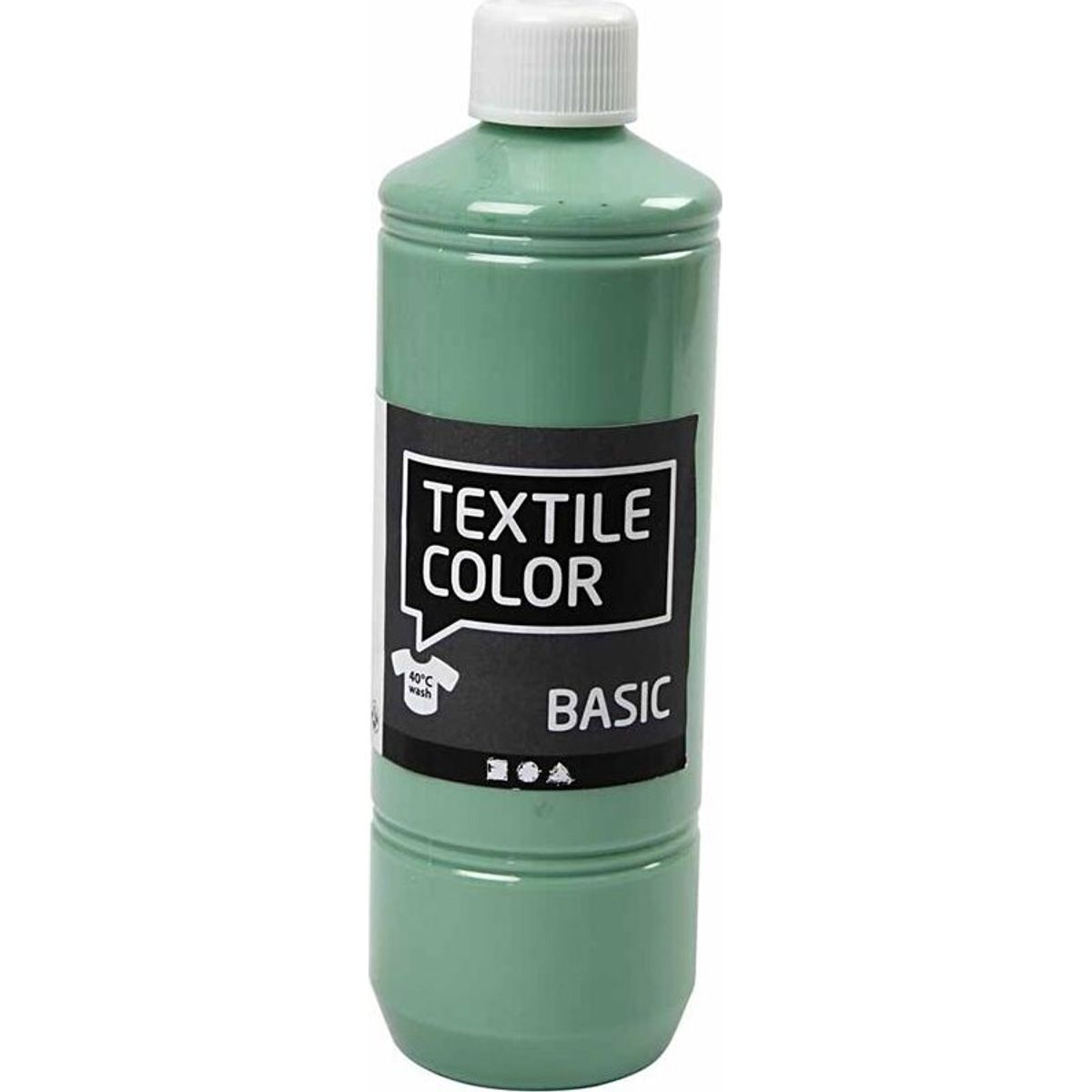 Tekstilmaling - Textile Color Basic - Søgrøn 500 Ml