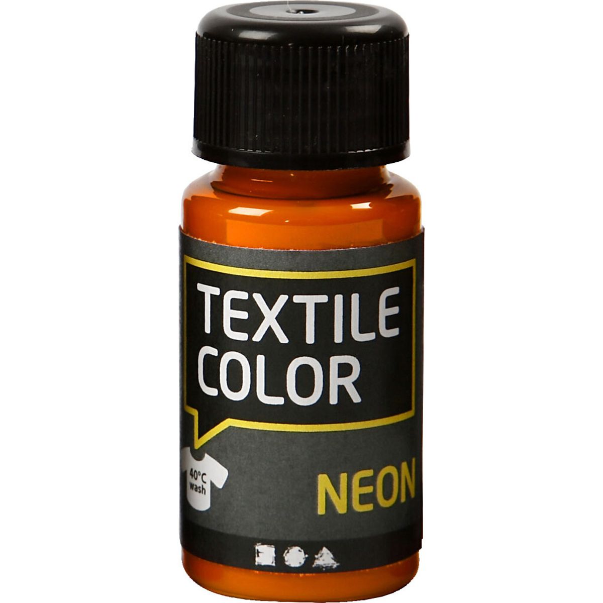 Tekstilmaling - Textile Color Neon - Neon Orange 50 Ml