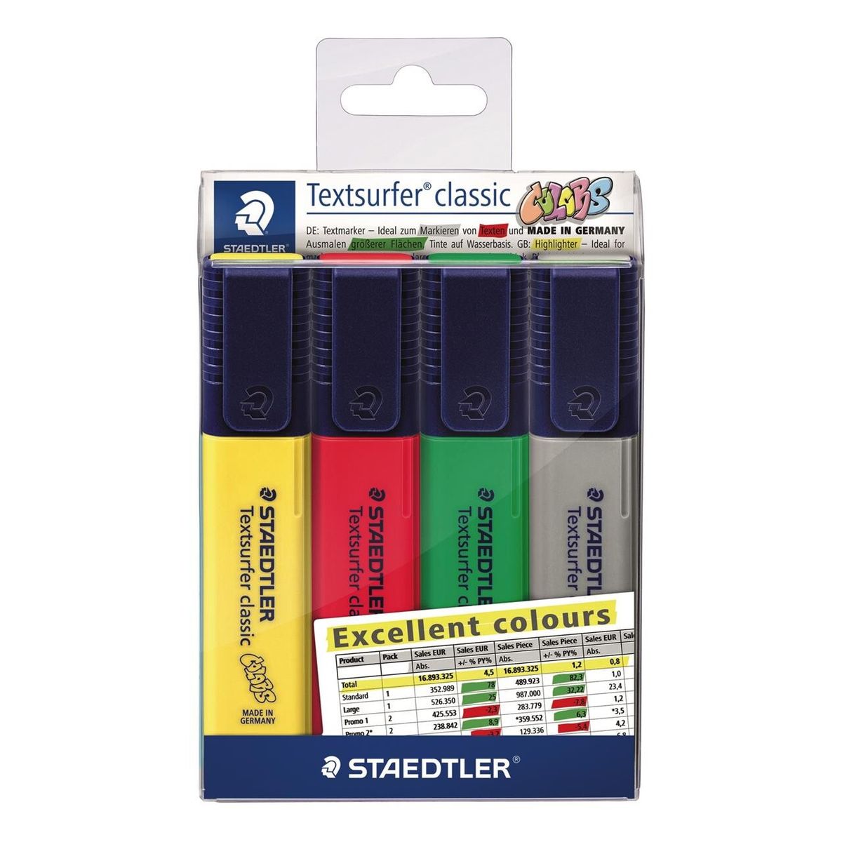 Tekstmarker STAEDTLER 364, 4stk/sæt ass.