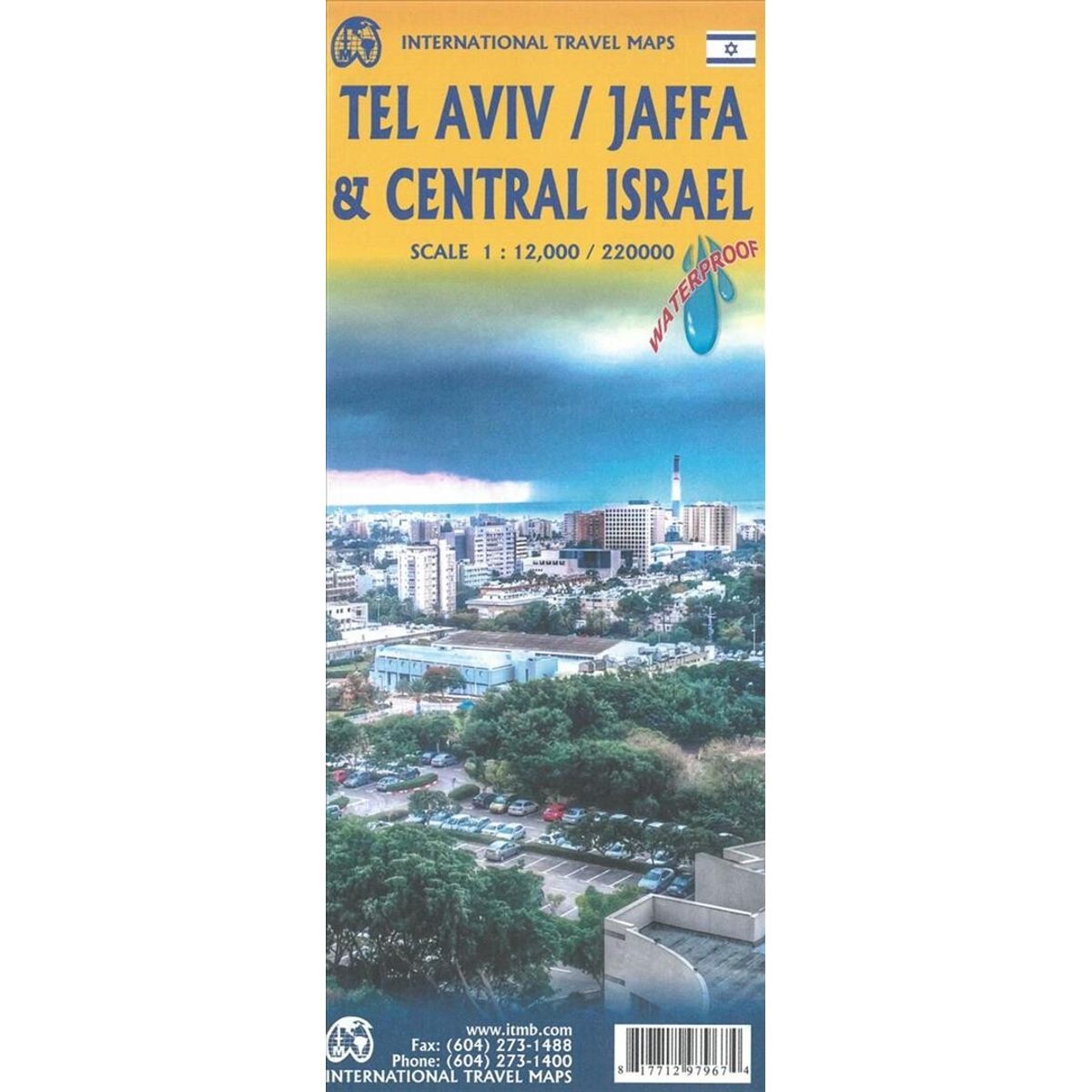 Tel Aviv - Jaffa & Central Israel Travel Reference Map - Itmb - English Book