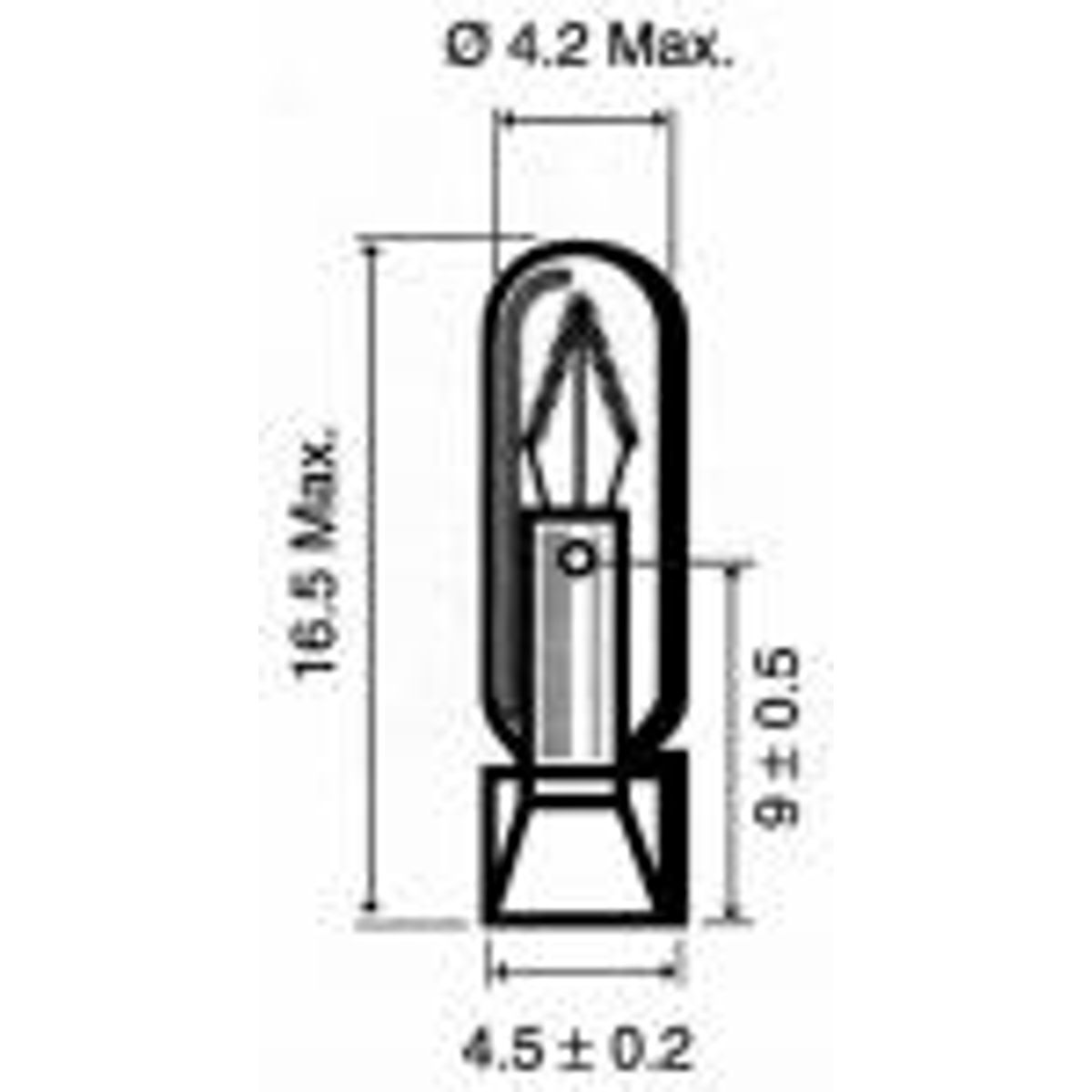 Telefonlampe 24v 0,02 a t4,5 4x16,5