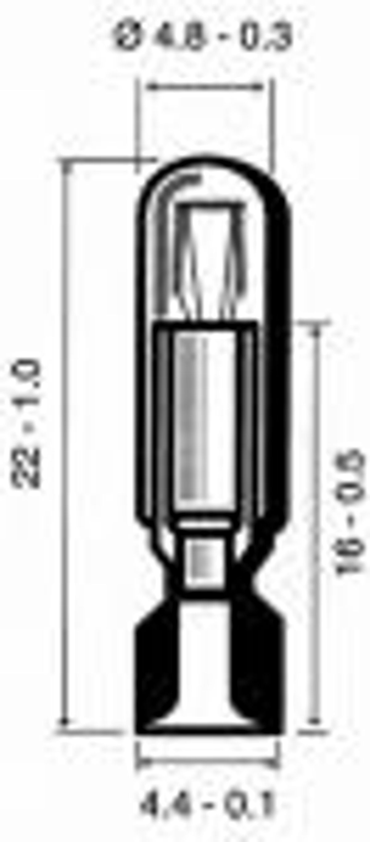 Telefonlampe 24v 0,04 a t55k 5x22 mm