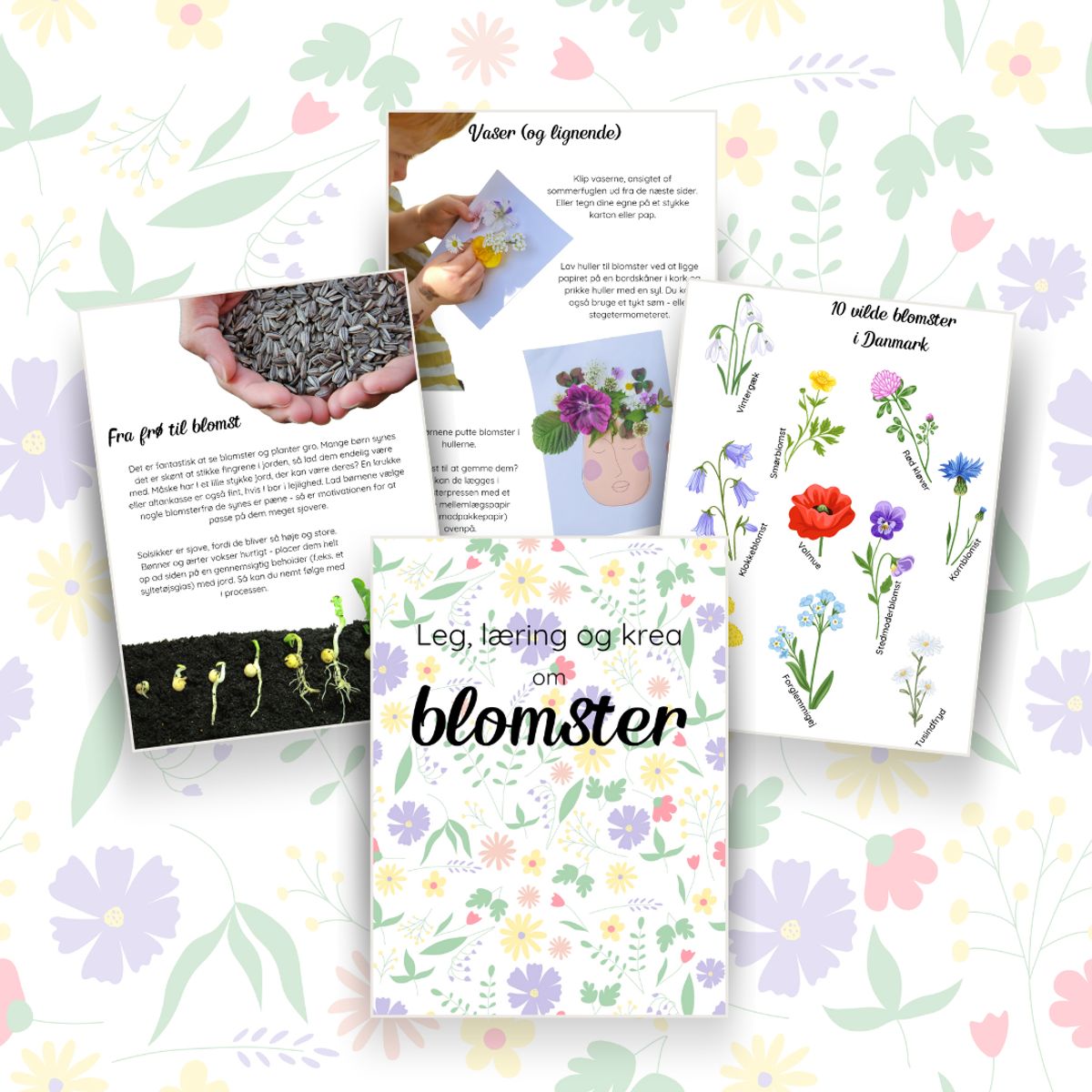 Tema: Leg, læring og krea om blomster - Print selv