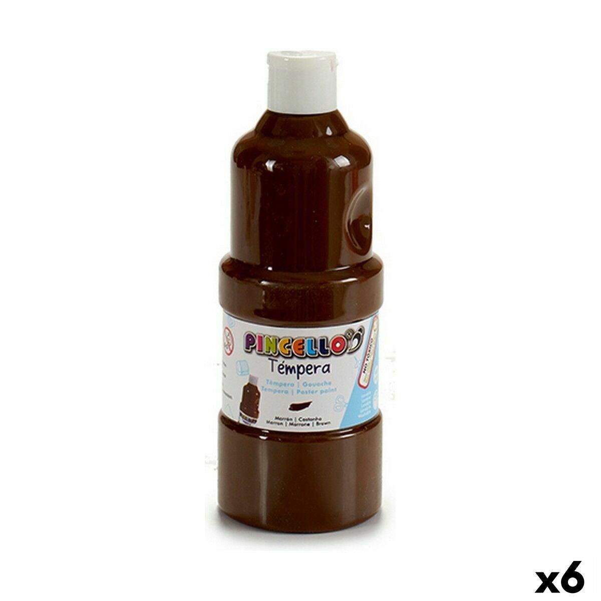 Tempera Brun 400 ml (6 enheder)