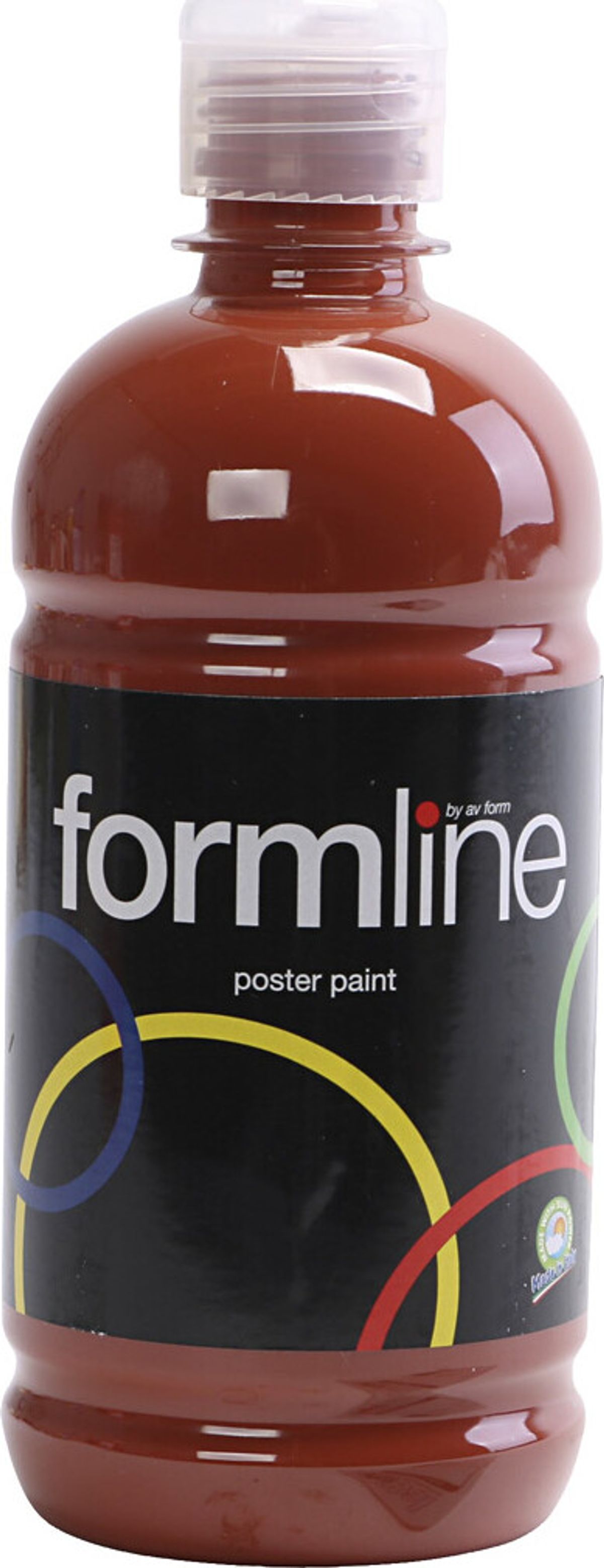 Tempera Maling - Børn Og Voksne - Mat - Brun - 500 Ml