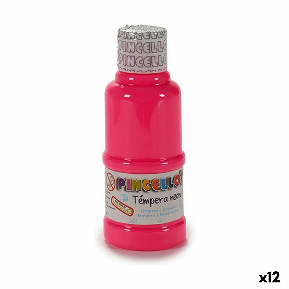 Tempera Neon Pink 120 ml (12 enheder)