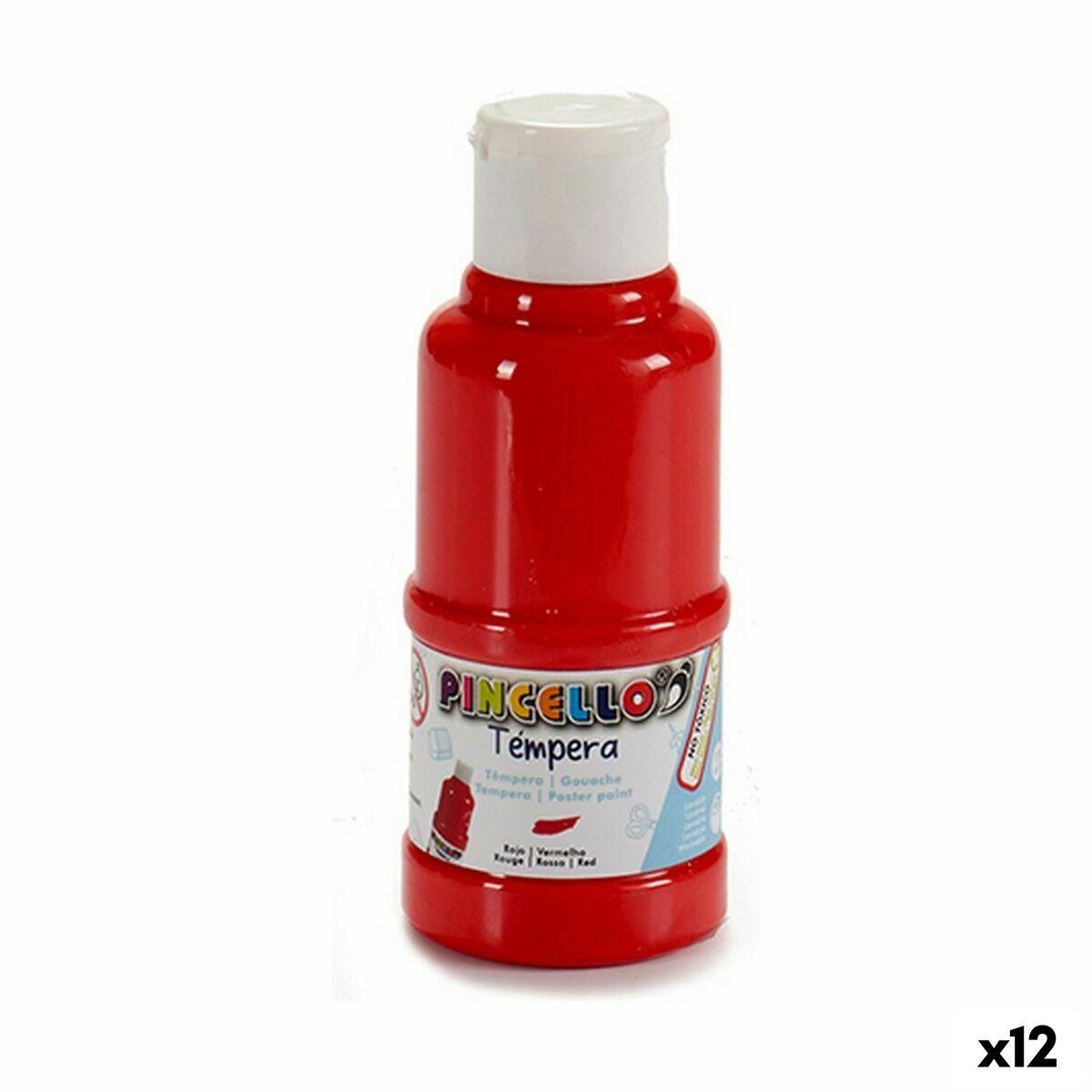 Tempera Rød (120 ml) (12 enheder)