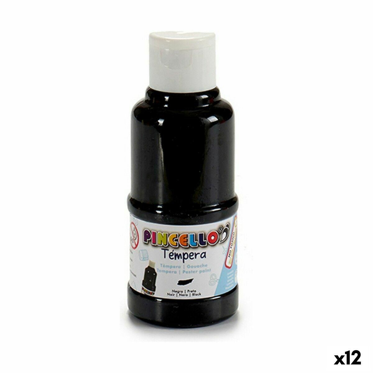 Tempera Sort (120 ml) (12 enheder)