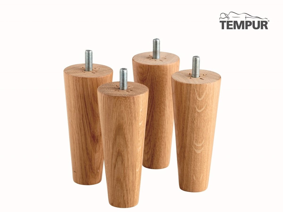 Tempur - Eg runde ben 19 cm