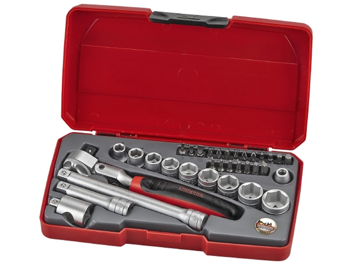 Teng Tools Topnøglesæt 3/8" T3834S med 34 dele