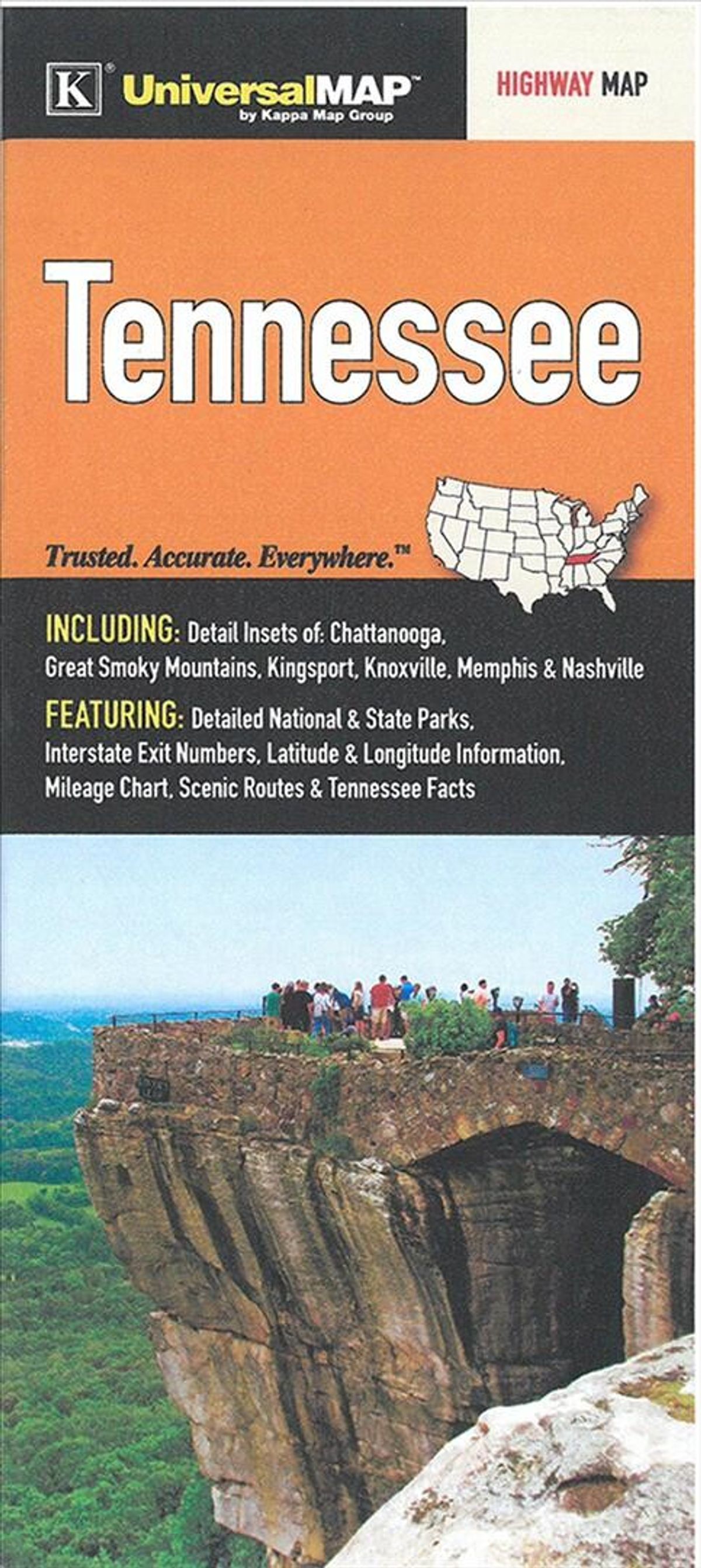 Tennessee Highway Map - English book