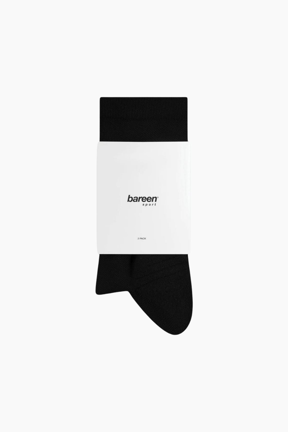 Tennis Socks 3-Pack - Black - bareen - Sort 41-43