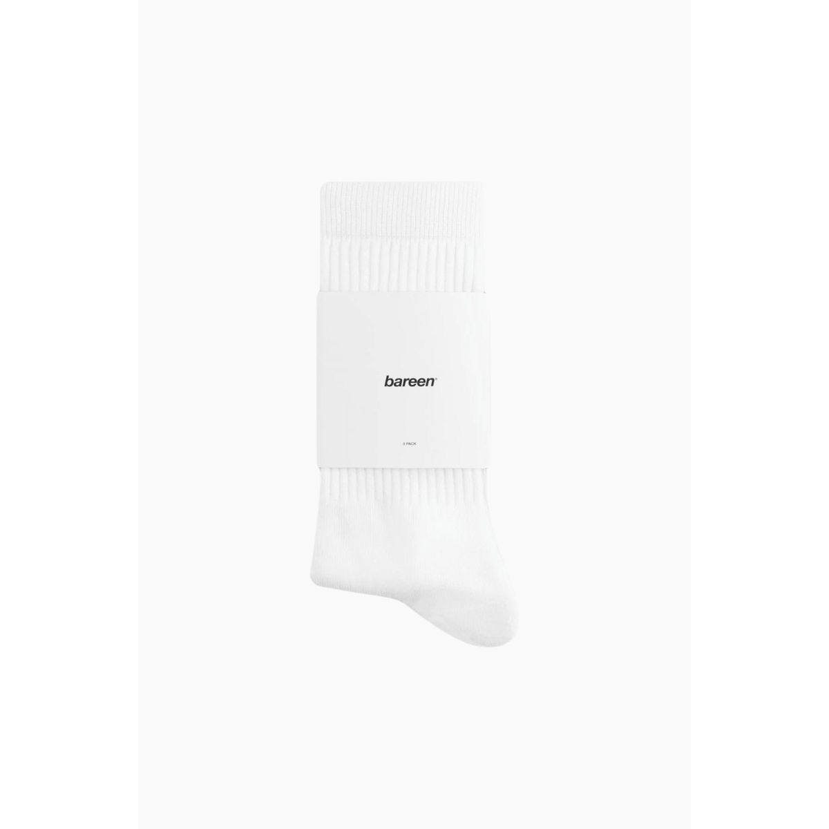 Tennis Socks 3-Pack - White - bareen - Hvid 38-40