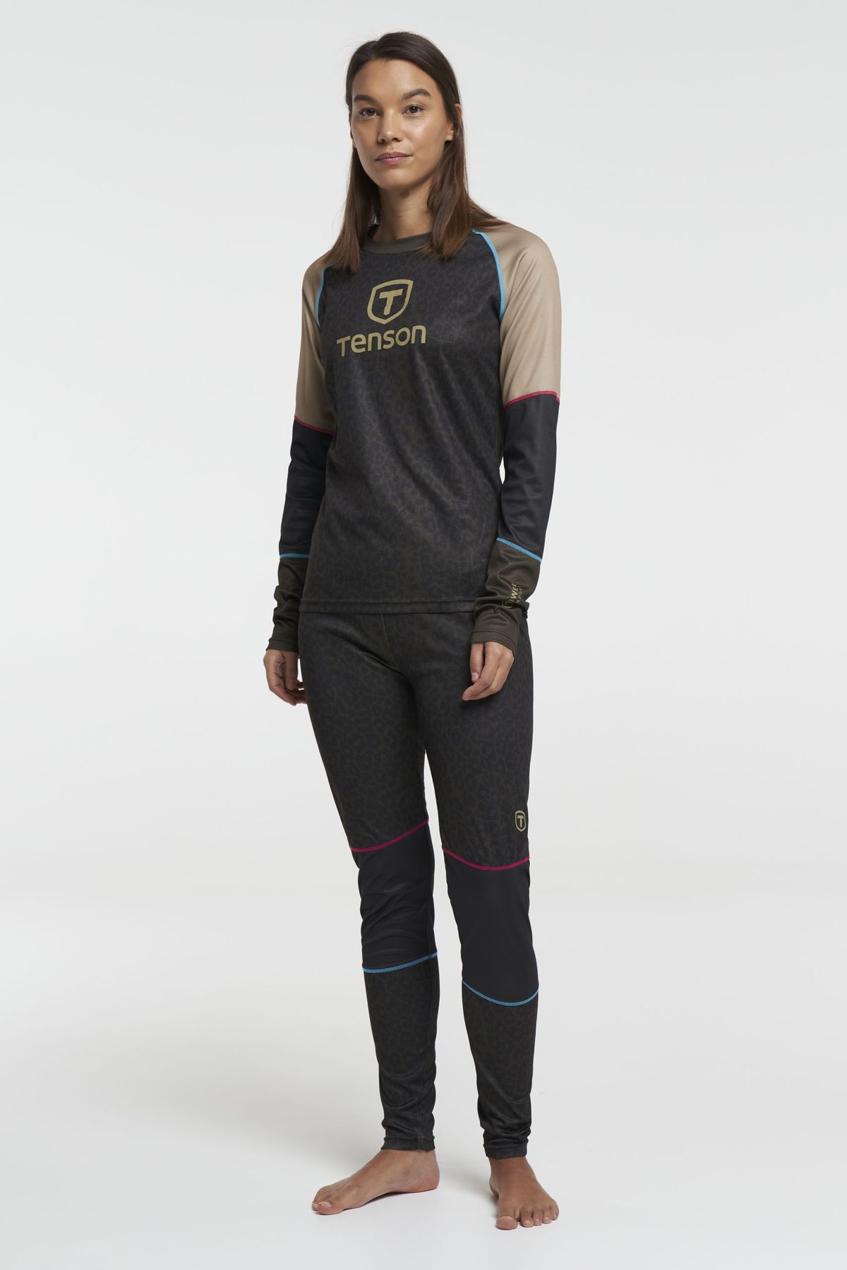 Tenson Baselayer Set Dame (Farve: Grøn, Størrelse: Xl)