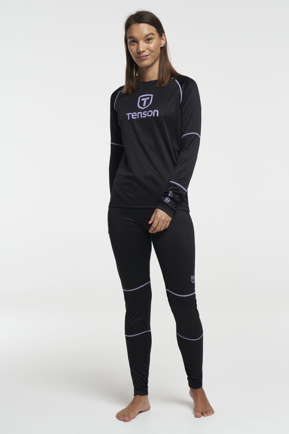 Tenson Baselayer Set Dame (Farve: Sort, Størrelse: L)