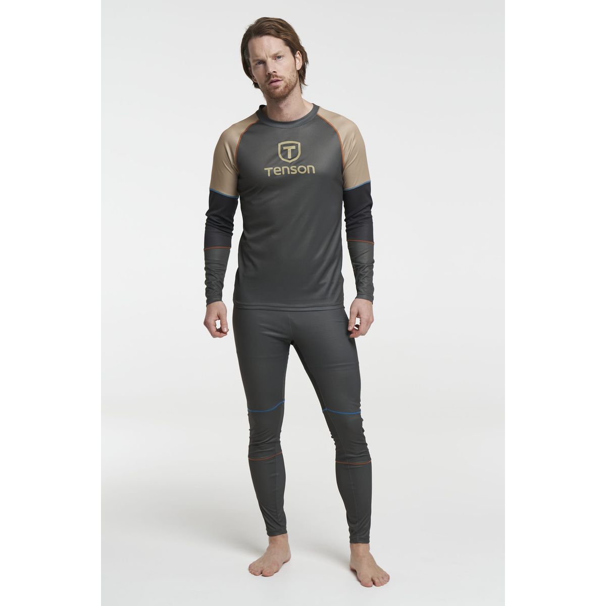 Tenson Baselayer Set Herre (Farve: Grøn, Størrelse: 2xl)