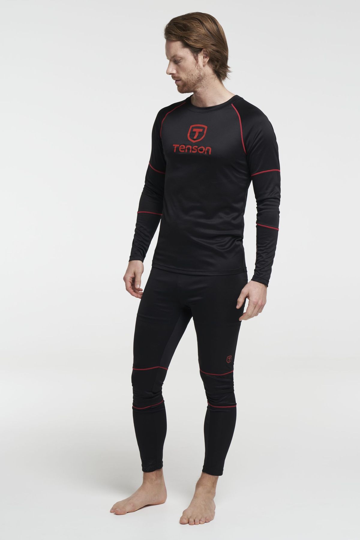 Tenson Baselayer Set Herre (Farve: Sort, Størrelse: S)