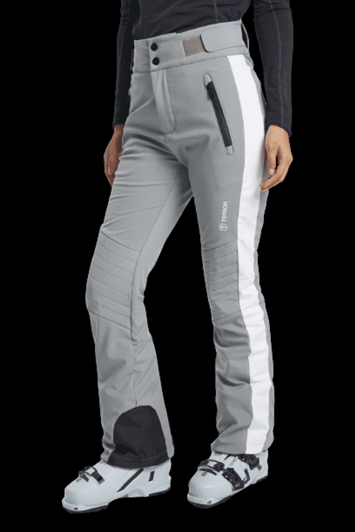 Tenson Grace Softshell Skibukser Dame (Farve: Grey, Størrelse: S)