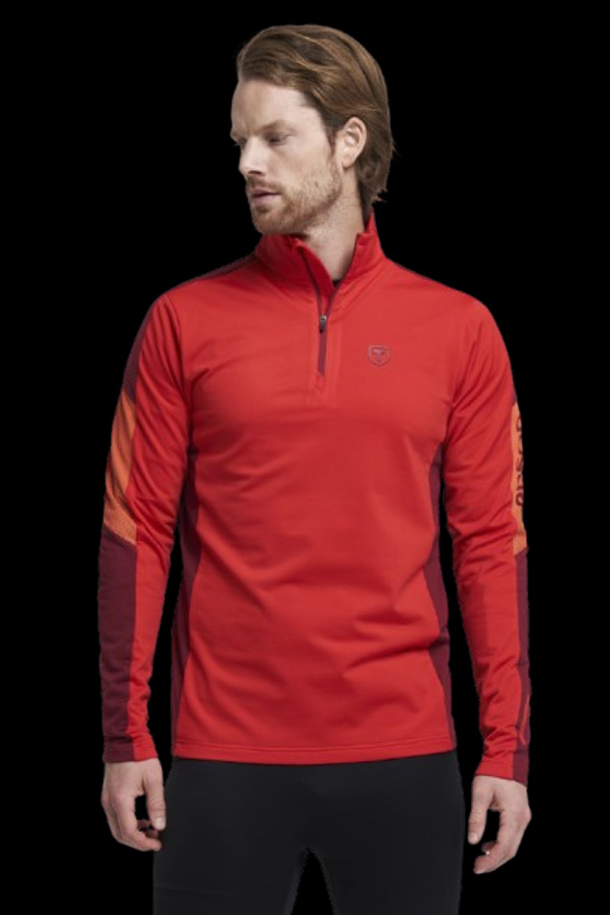 Tenson Halfzip Midlayer Herre (Farve: Sort, Størrelse: 2xl)