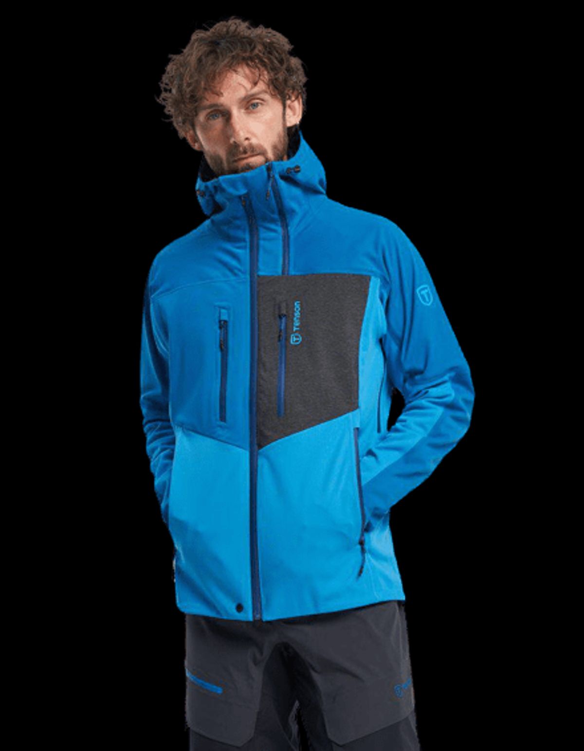 Tenson Touring Softshell Skijakke Herre (Farve: Blå, Størrelse: 2xl)