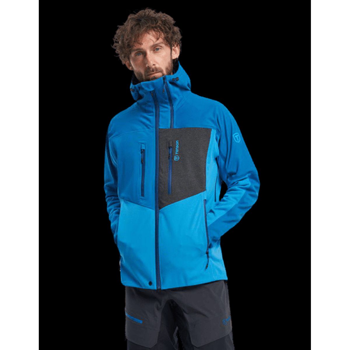 Tenson Touring Softshell Skijakke Herre (Farve: Blå, Størrelse: Xl)