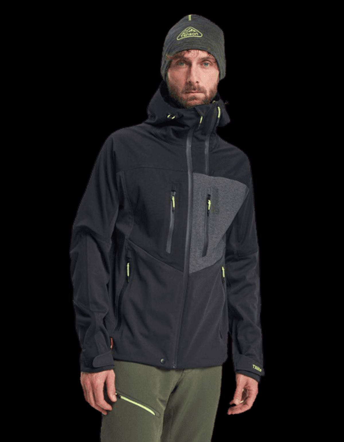 Tenson Touring Softshell Skijakke Herre (Farve: Grå, Størrelse: M)