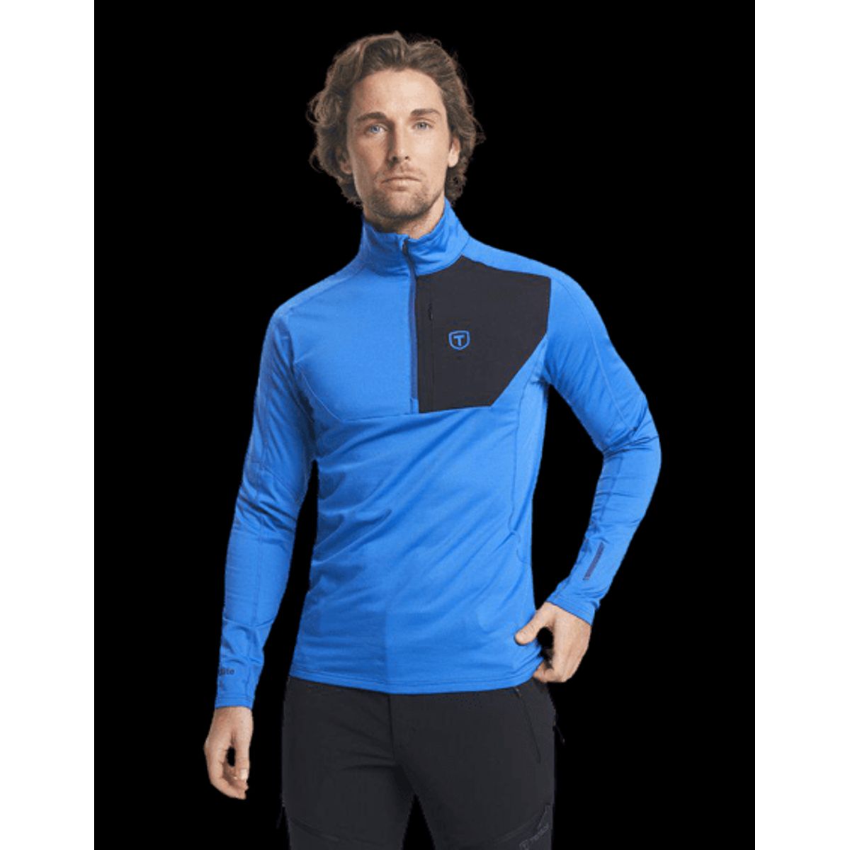 Tenson Txlite Half Zip Herre (Farve: Blue, Størrelse: Xl)