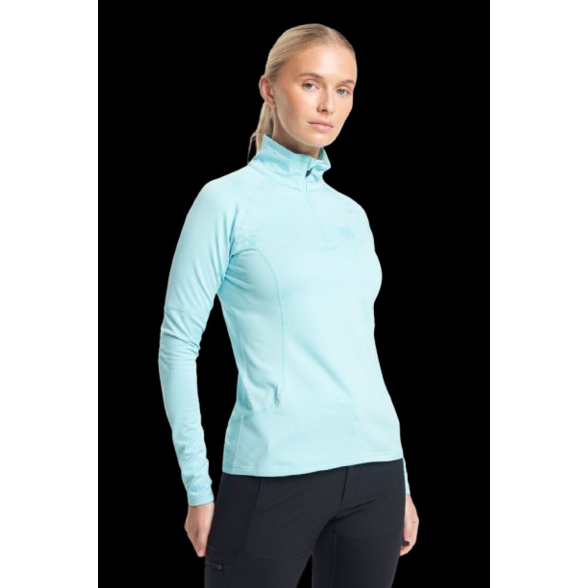 Tenson Txlite Half Zip Midlayer Dame (Farve: Light Turquoise, Størrelse: L)