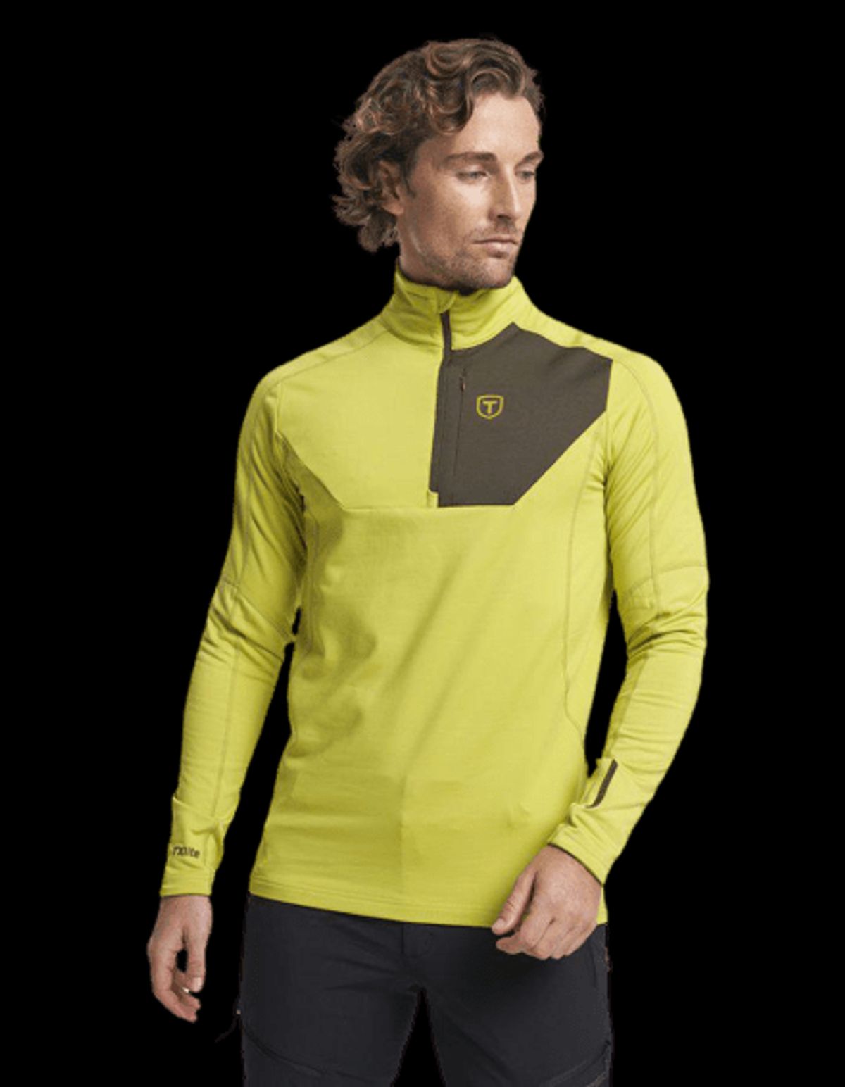 Tenson Txlite Half Zip Midlayer Herre (Farve: Gul, Størrelse: 2xl)