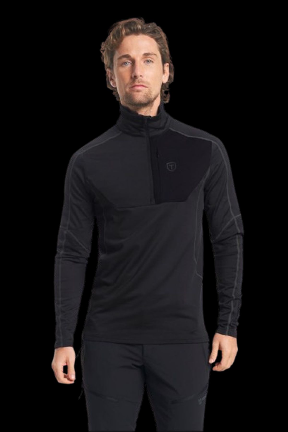 Tenson Txlite Half Zip Midlayer Herre (Farve: Mørkegrøn, Størrelse: 2xl)