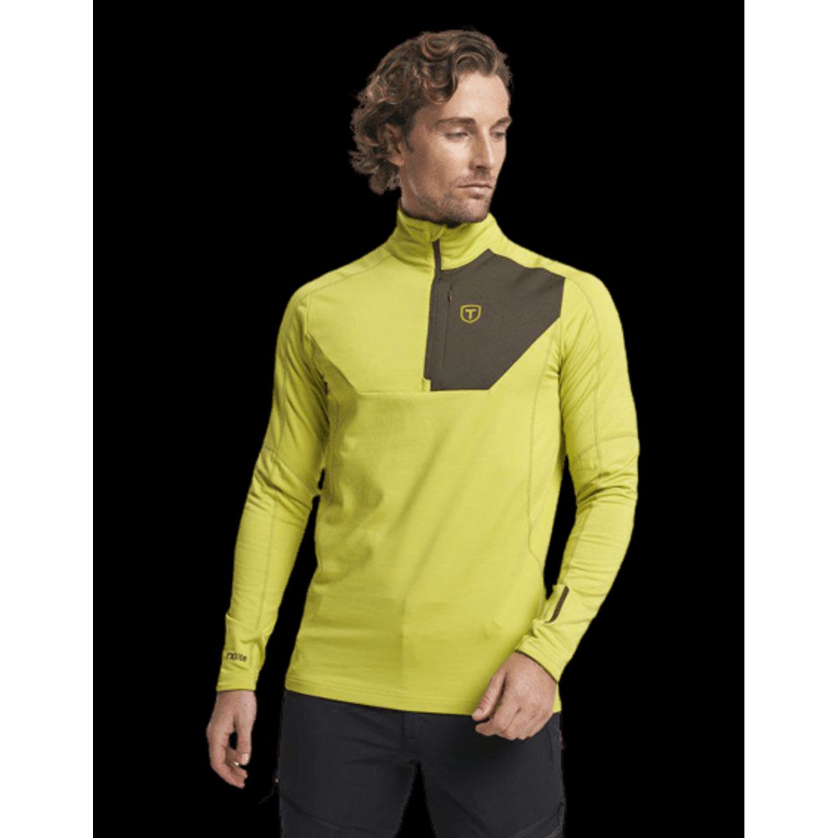 Tenson Txlite Half Zip Midlayer Herre (Farve: Yellow, Størrelse: 2xl)