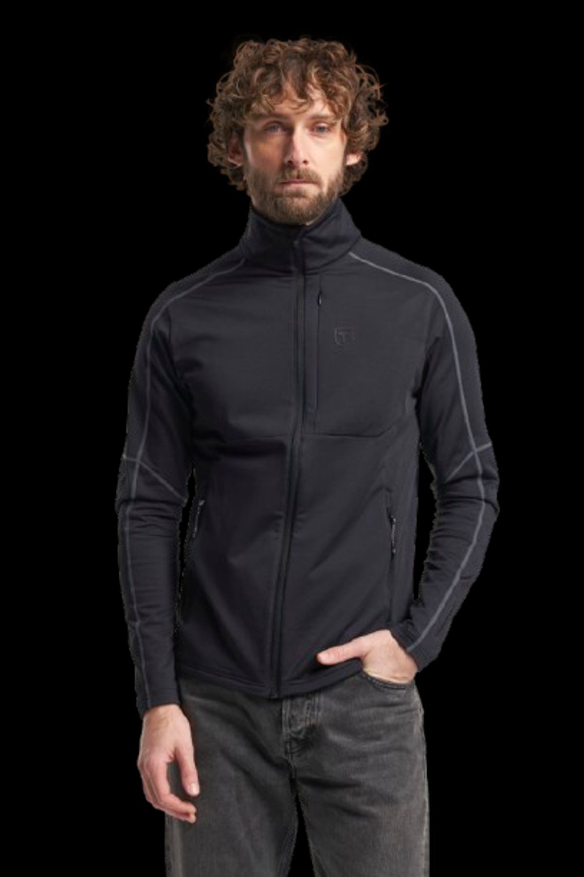 Tenson Txlite Midlayer Herre (Farve: Sort, Størrelse: Xl)