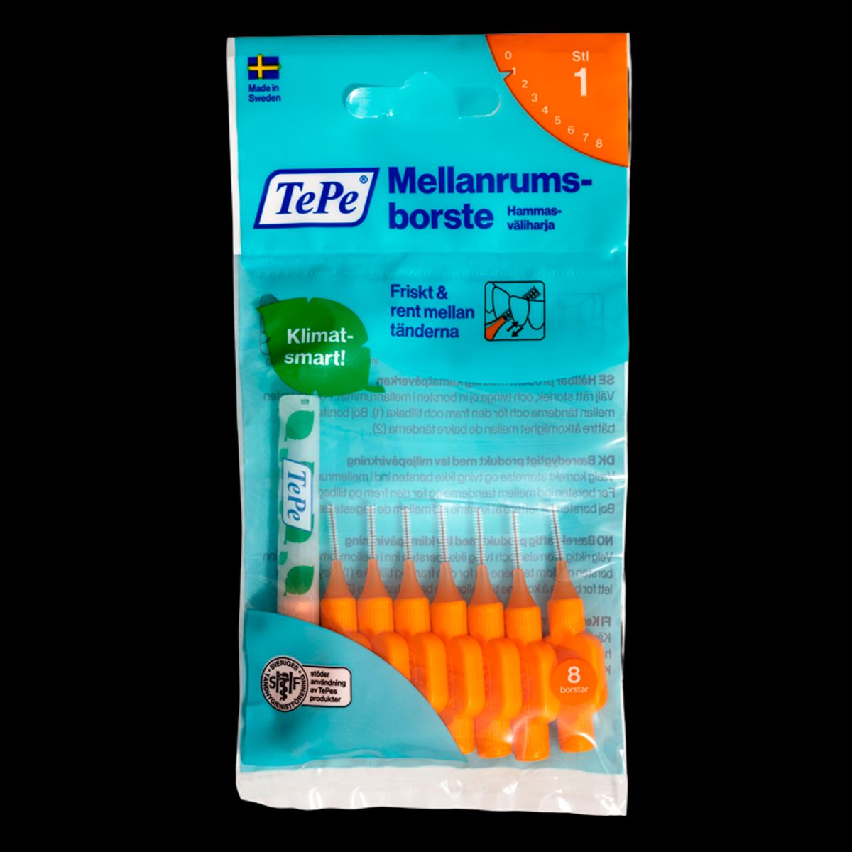 TePe Mellemrumsbørste Orange (8 stk)