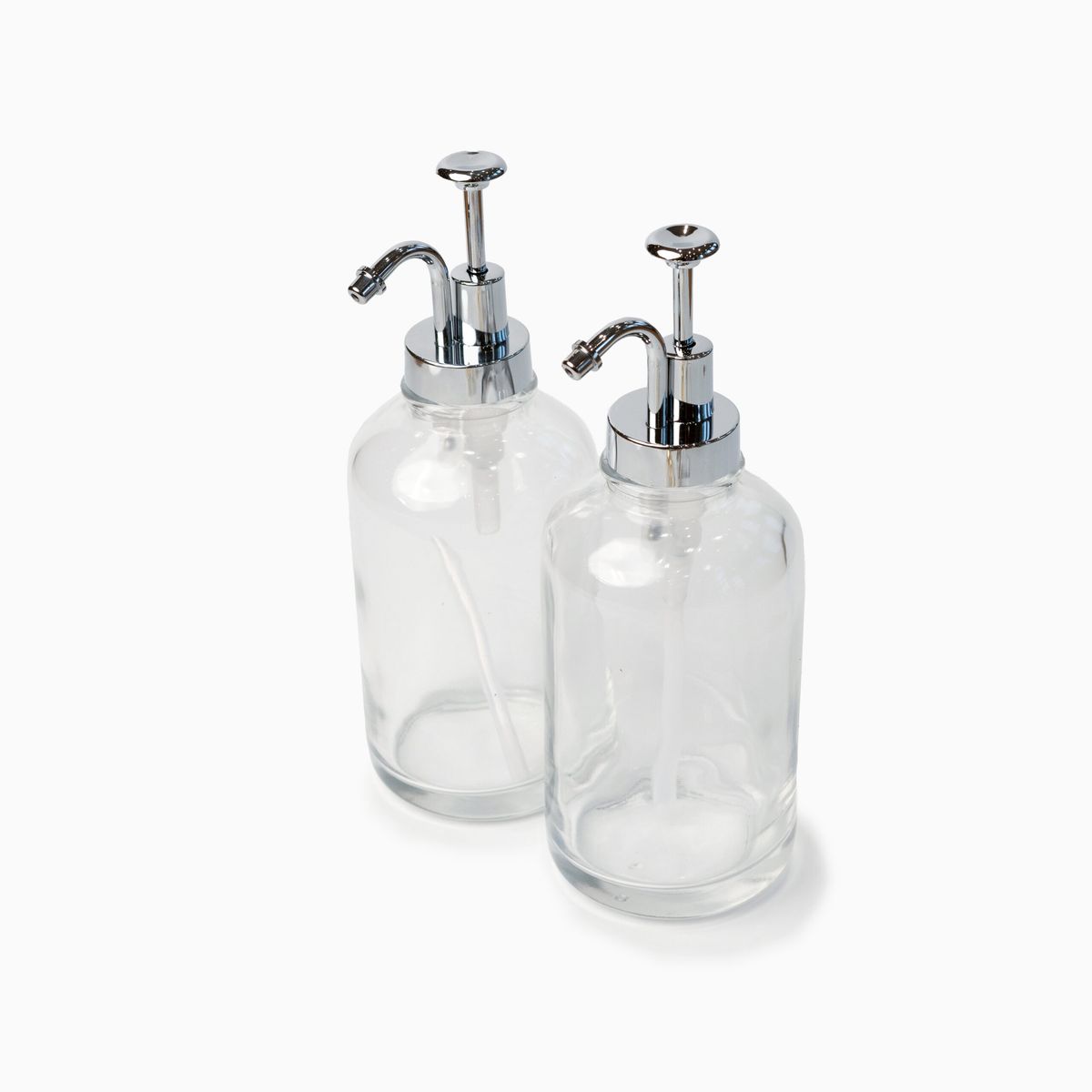 Terese - Dispenser (475 ml, 2 stk.) - Sølv - 8,2cm x 8,2cm x 22,5cm