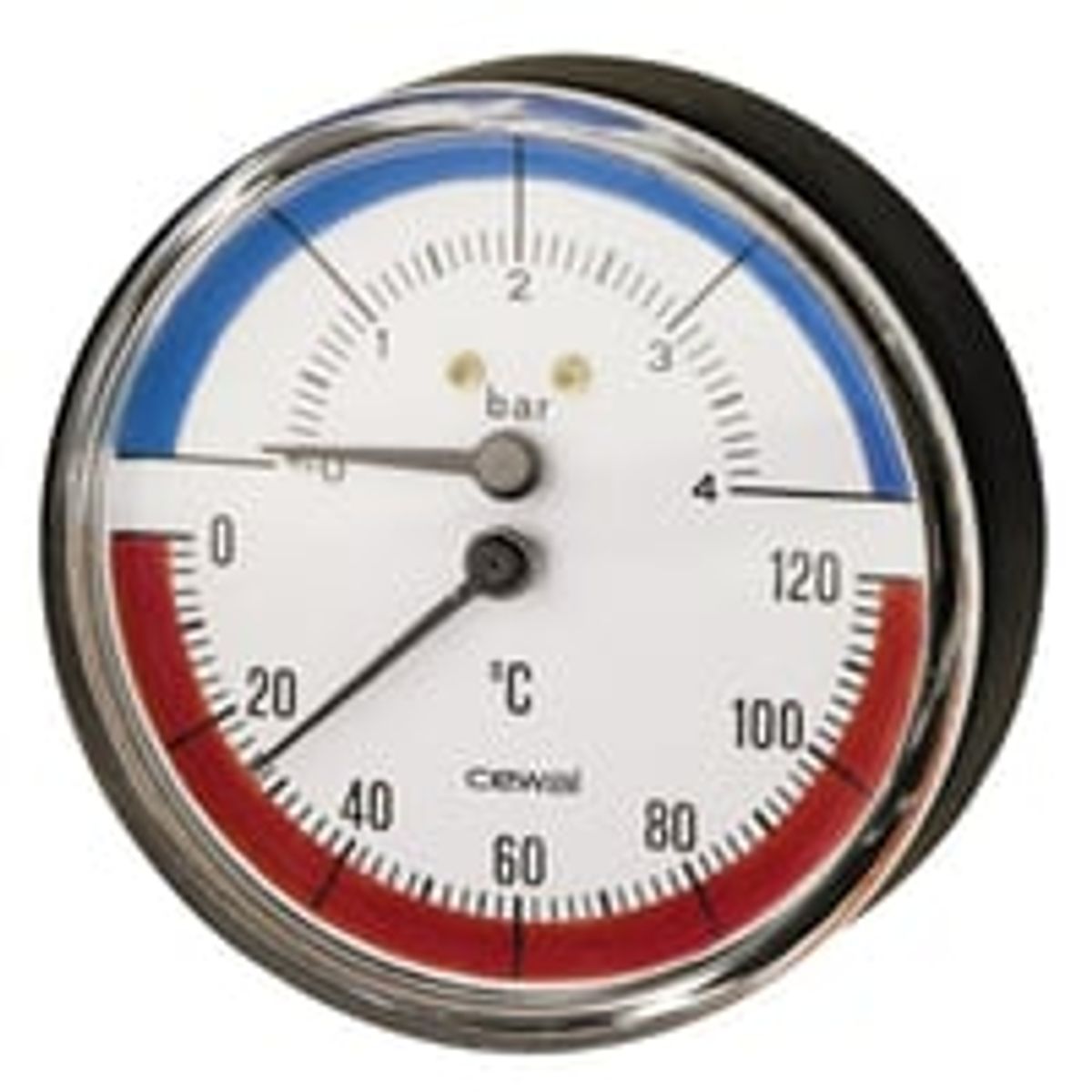 Termo-manometer 4bar 63mm x 1/2''